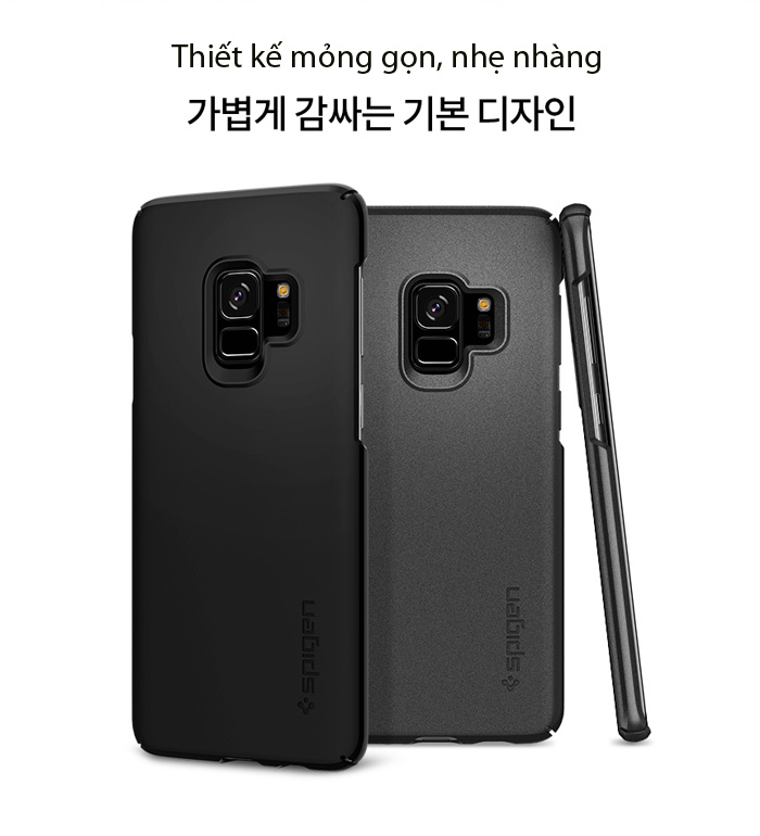 Ốp lưng Samsung Galaxy S9 Spigen Thin Fit siêu mỏng nhẹ từ USA 2