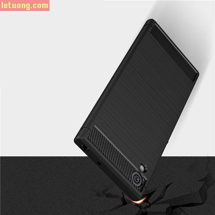 Ốp lưng Sony XA1 Ultra Viseaon Rugged Armor Carbon nhựa mềm 3