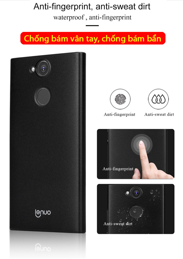 Ốp lưng Sony XA2 Ultra Lenuo Leshield Case siêu mỏng, lưng mịn 1