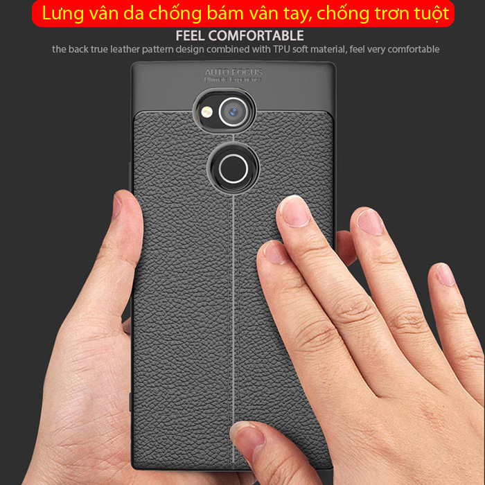 Ốp lưng Sony Xperia XA2 Ultra LT Leather Design Case vân da 1