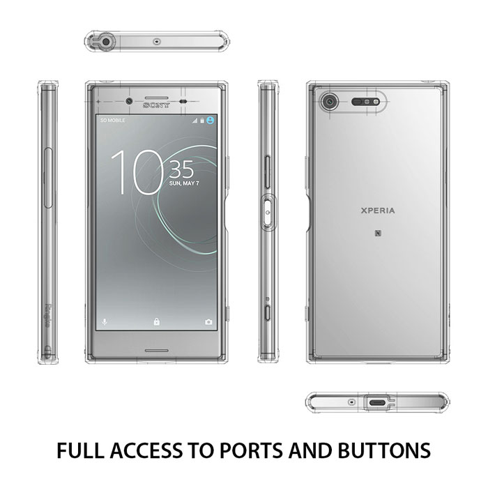 Ốp lưng Sony XZ Premium Ringke Fusion trong suốt chống sốc từ Mỹ 4