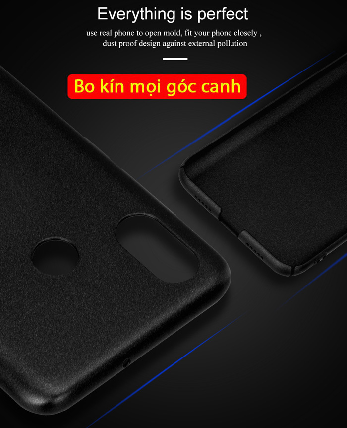 Ốp lưng Xiaomi Mi 8 Lenuo Leshield Case siêu mỏng, lưng mịn 2