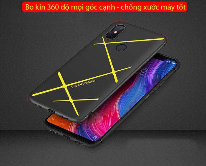 Ốp lưng Xiaomi Mi 8 SE LT LT TPU kẻ chéo siêu mỏng - siêu đẹp 2