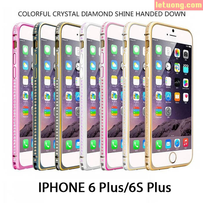 Ốp viền Iphone 6 Plus/6S Plus đính đá thời trang sang trọng 3