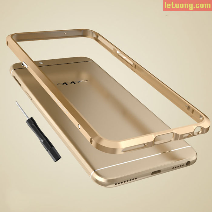 Ốp viền Oppo F1S Luphie Rapier Metal nhôm nguyên khối từ Đức 2